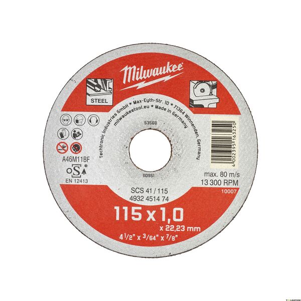 диск за рязане на метал Pro+ SCS41 115x1мм