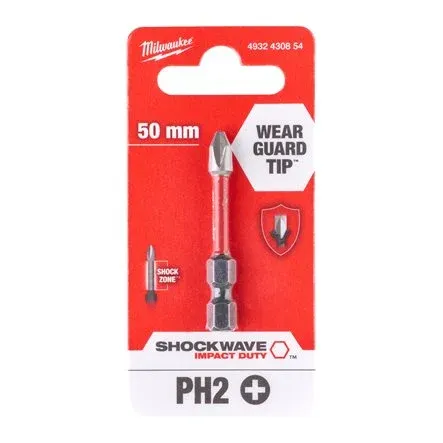 Бит PH2 50mm SHOCKWAVE блистер 1бр
