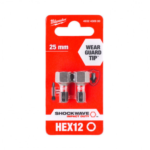 Битове HEX12 25mm SHOCKWAVE блистер 2бр - заменен