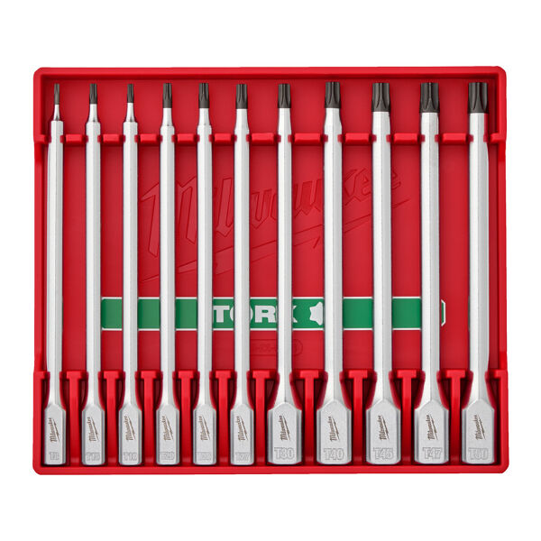 к-т вложки дълги Torx 1/4 и 3/8 - 11 части