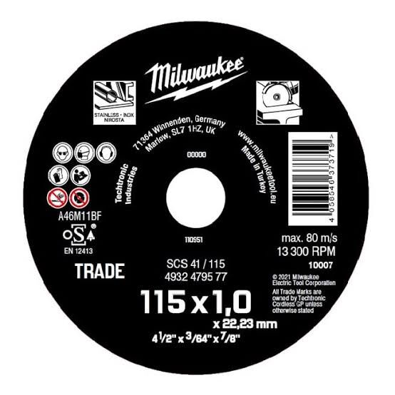 диск за рязане на метал Inox 115x1.0x 22.23мм